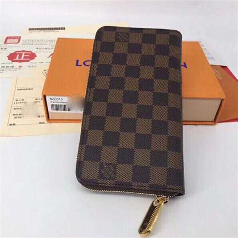 lv damier zipper wallet